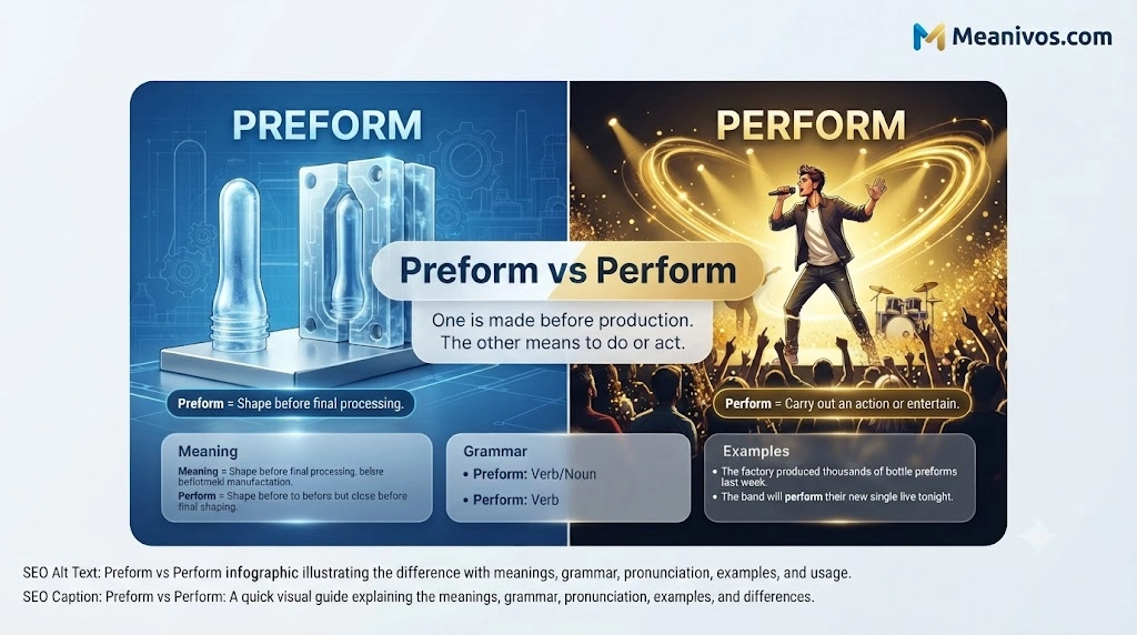 Preform vs Perform