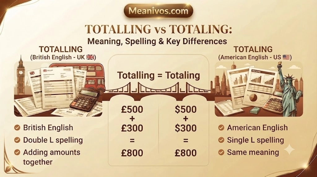 Totalling vs Totaling