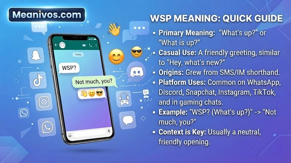WSP Meaning in Text