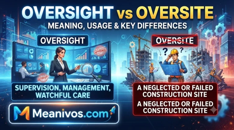 Oversight vs Oversite
