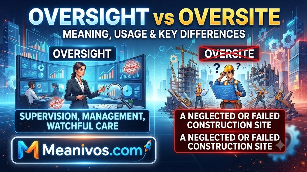 Oversight vs Oversite