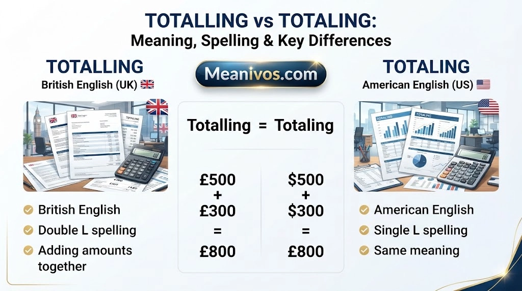 Totalling vs Totaling