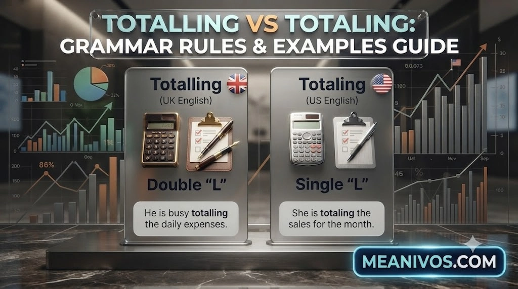 Totalling vs Totaling