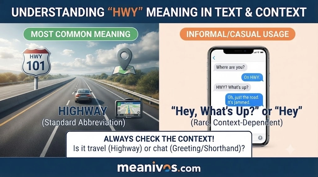 HWY Meaning in Text