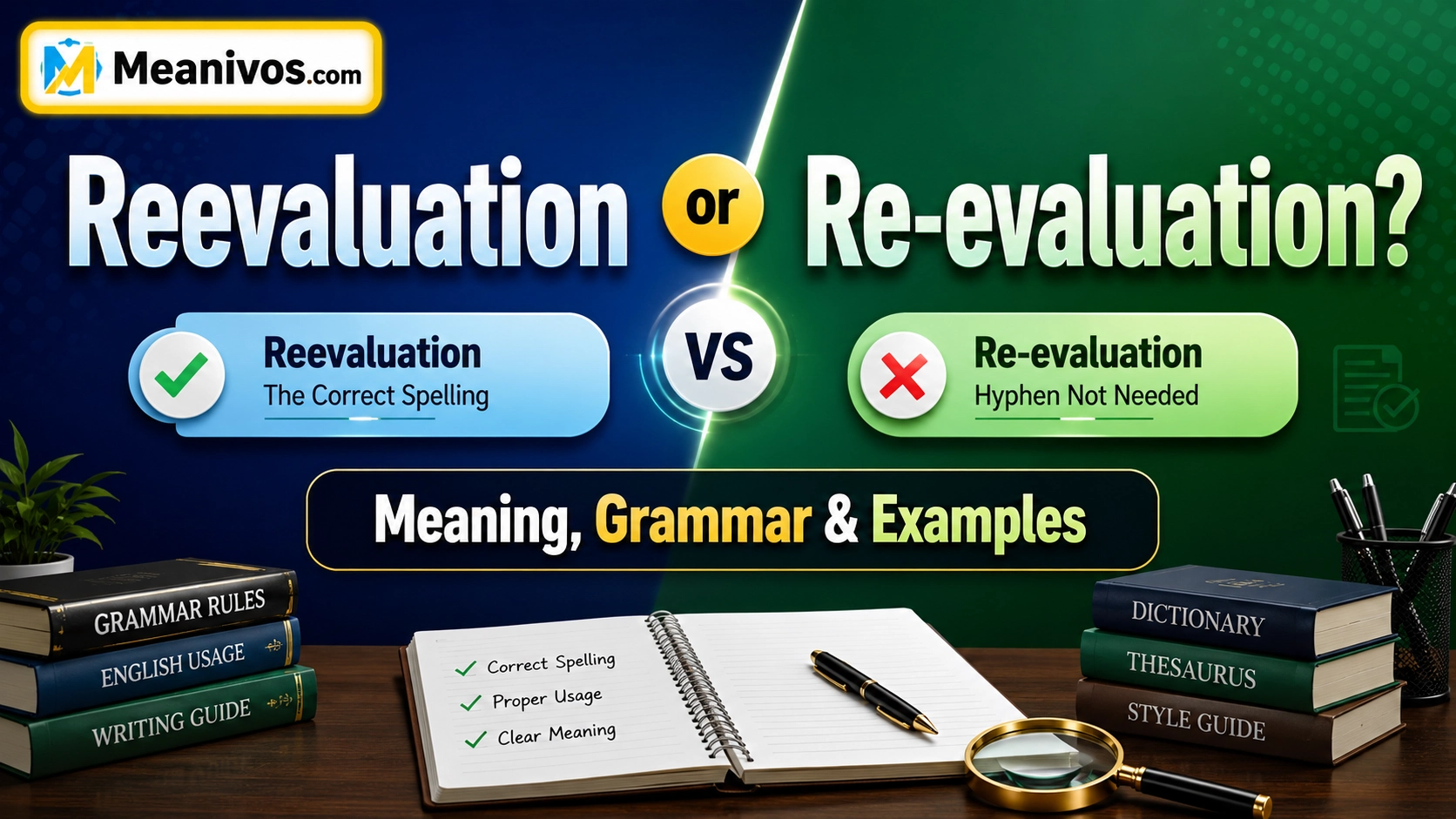 Reevaluation or Re-evaluation
