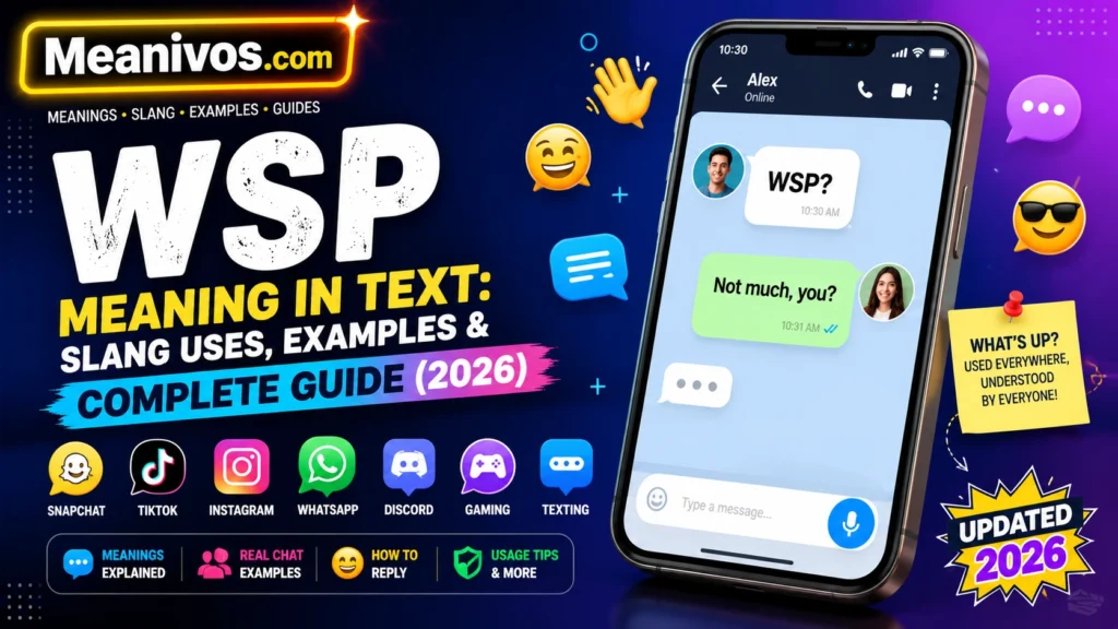 WSP Meaning in Text