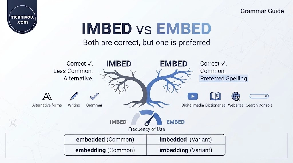 Imbed vs Embed