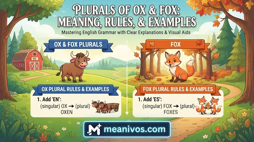 Plurals of Ox and Fox