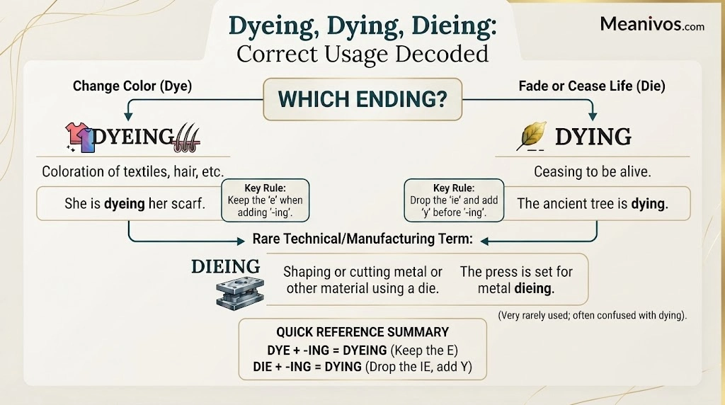 Dieing vs Dying