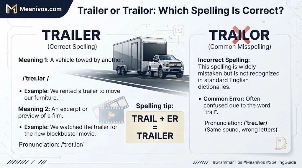 Trailer vs Trailor