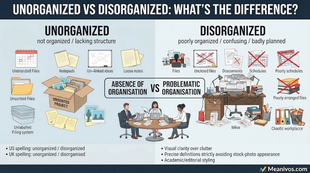 Unorganized vs Disorganized
