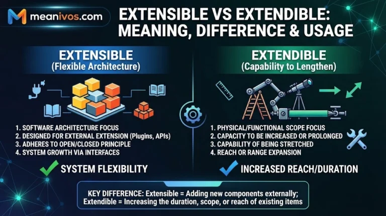 Extensible vs Extendible