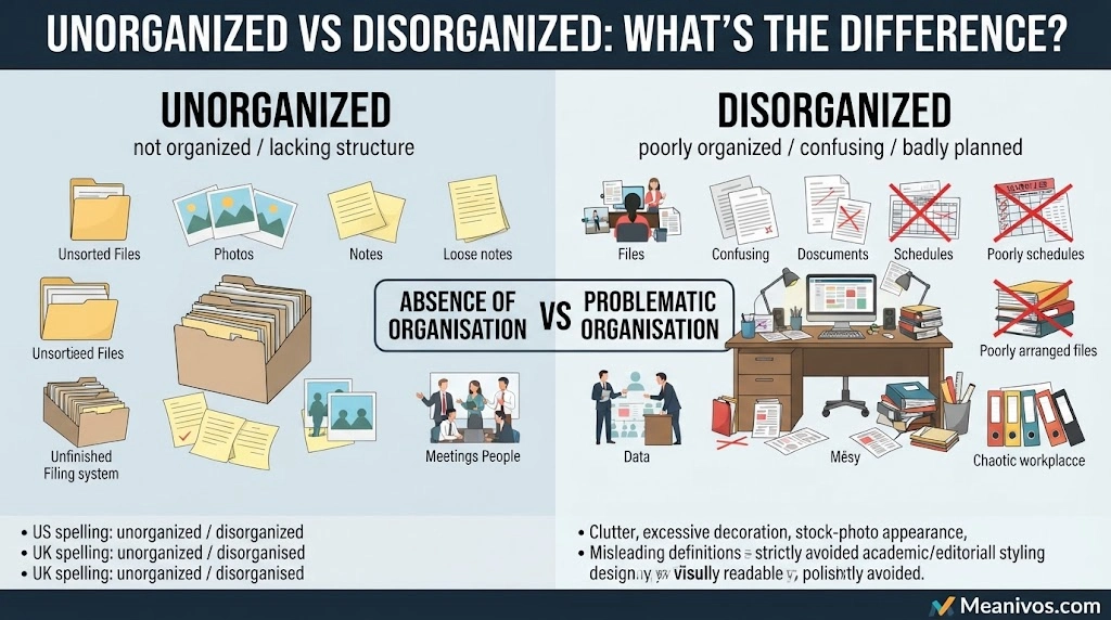 Unorganized vs Disorganized