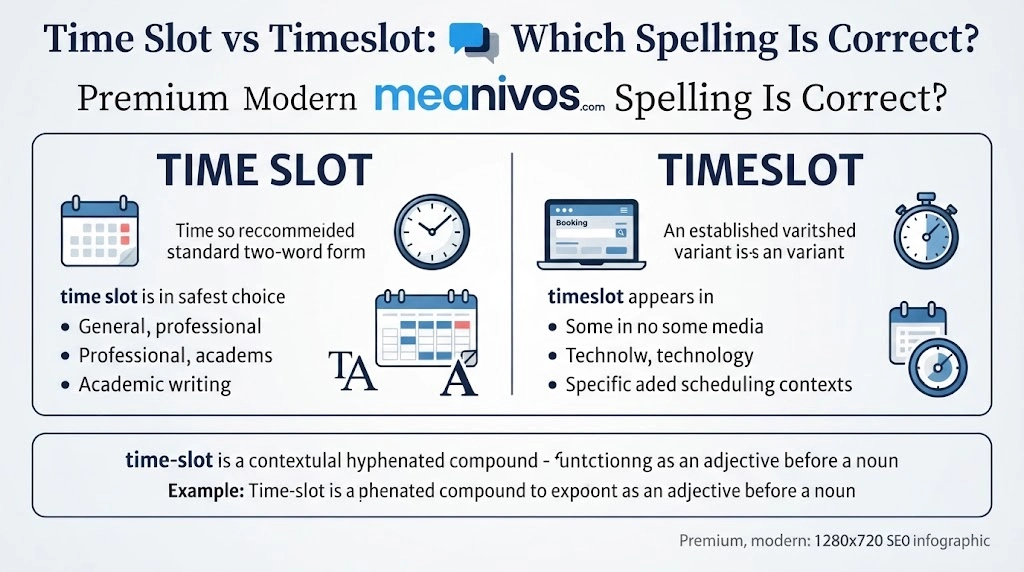 Time Slot vs Timeslot