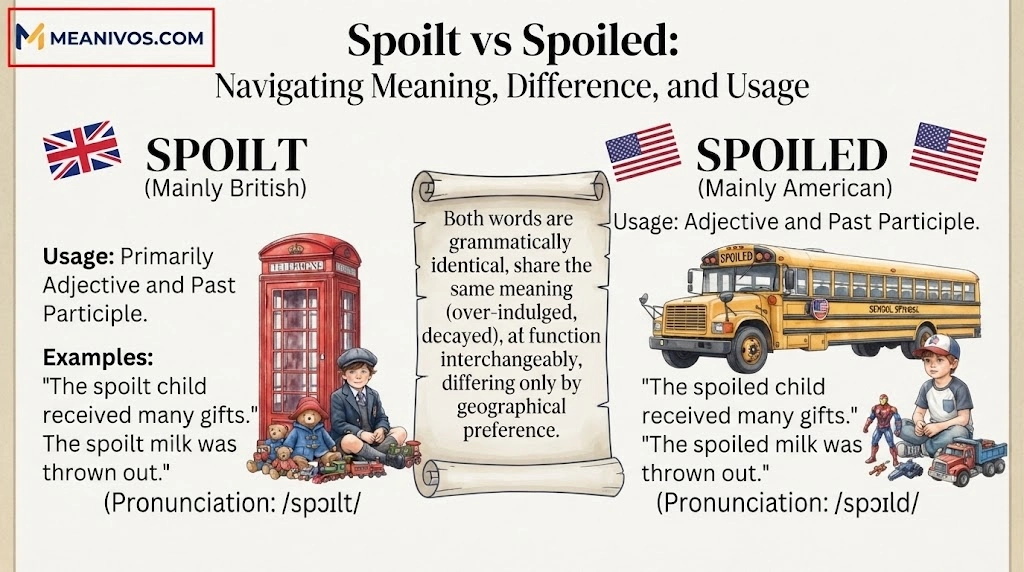 Spoilt vs Spoiled