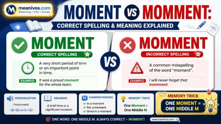 Moment vs Momment