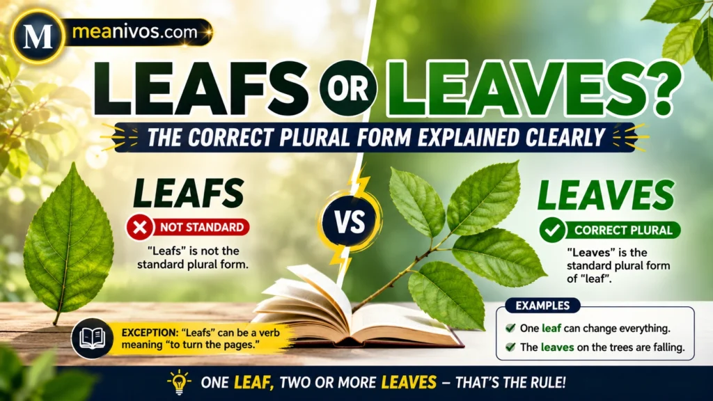 Leafs or Leaves
