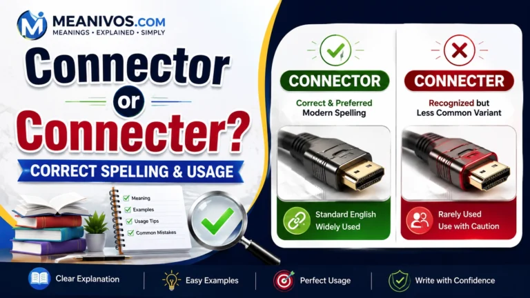 Connector or Connecter