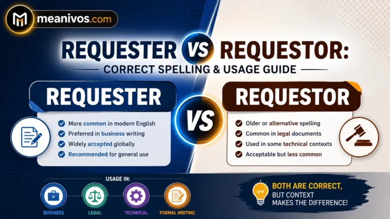 Requester vs Requestor