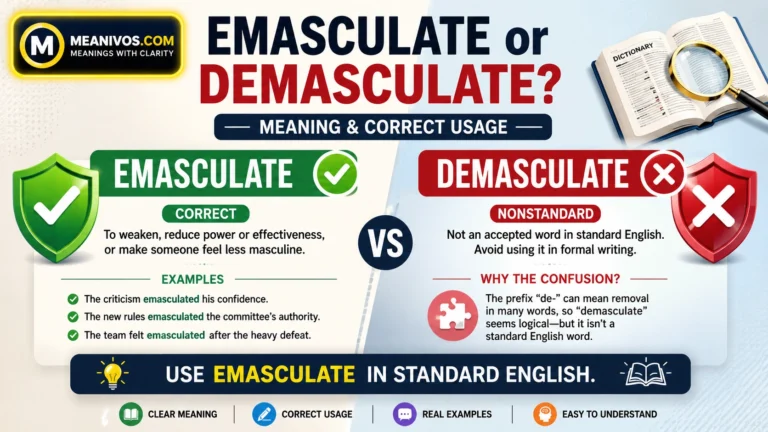 Emasculate or Demasculate