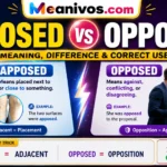 Apposed vs Opposed