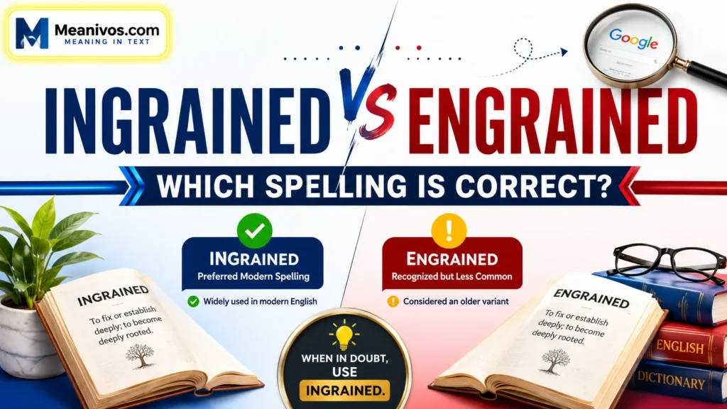 Ingrained vs Engrained