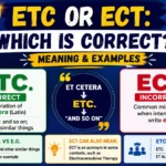 Etc or Ect