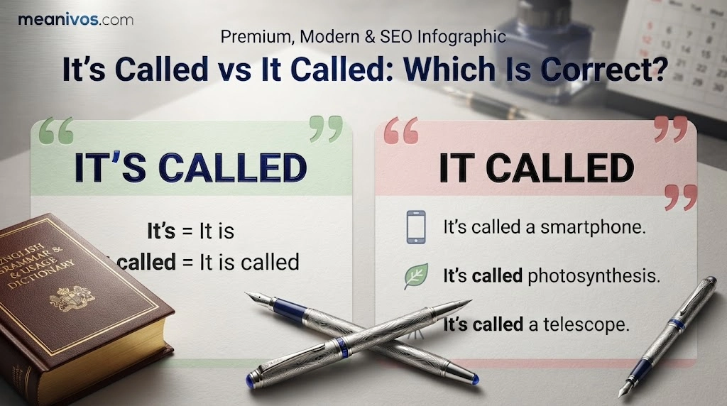 Its Called vs It Called
