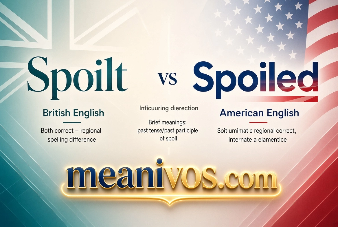 Spoilt vs Spoiled