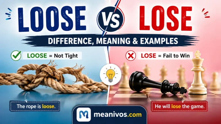Loose vs Lose