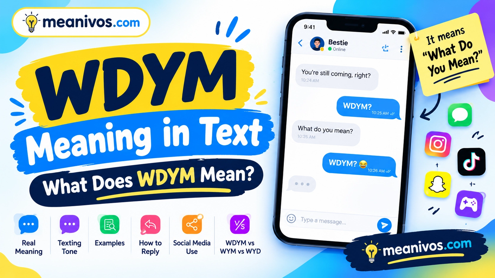 WDYM Meaning in Text