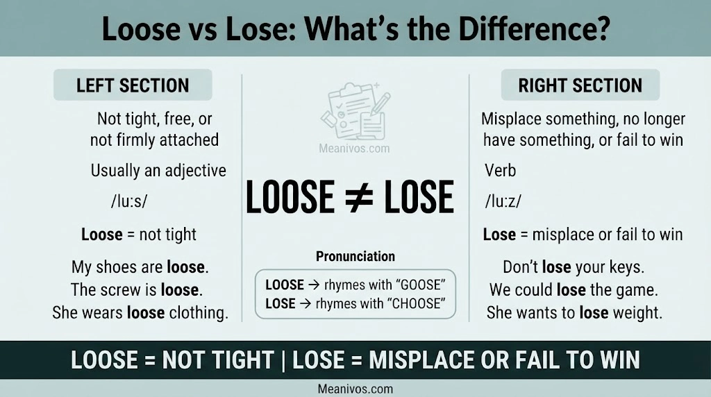 Loose vs Lose