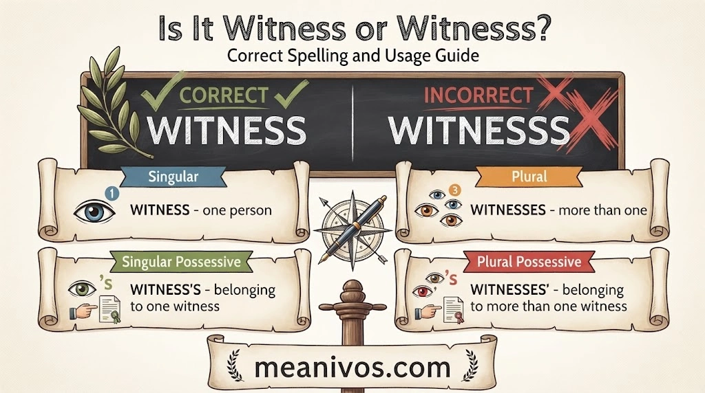Witnesss or Witness