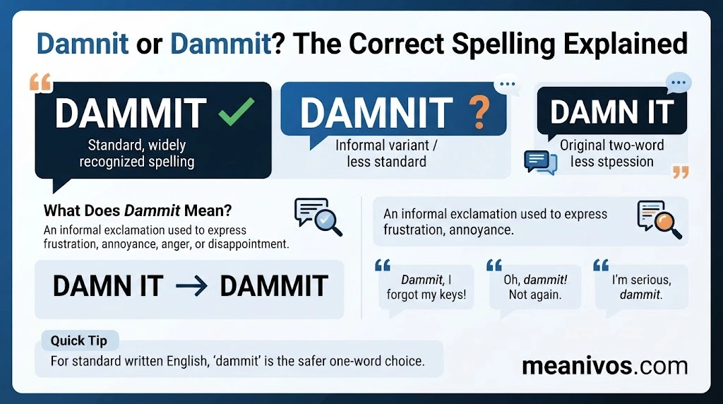 Damnit or Dammit