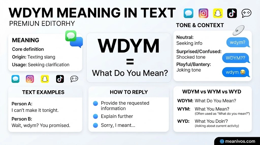 WDYM Meaning in Text