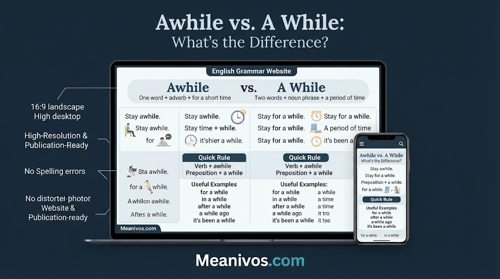 Awhile vs. A While